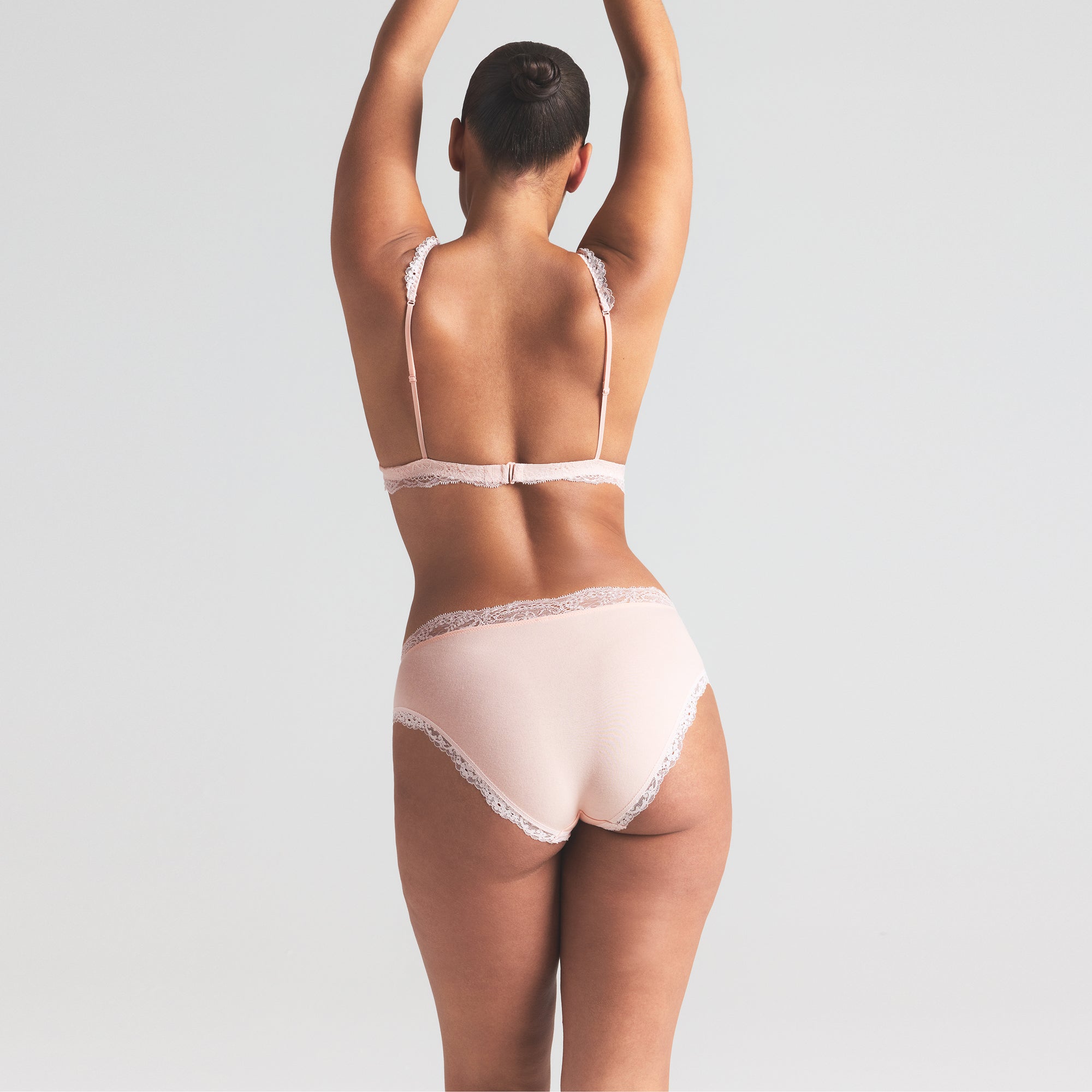 COTTON JERSEY LACE TRIANGLE BRALETTE | PRIMROSE - Image 4