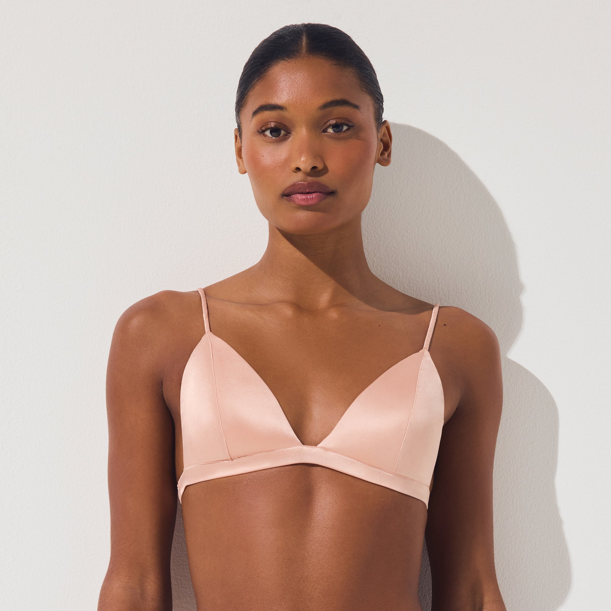 SILK LIGHTLY LINED TRIANGLE BRALETTE | VILLA - Image 4