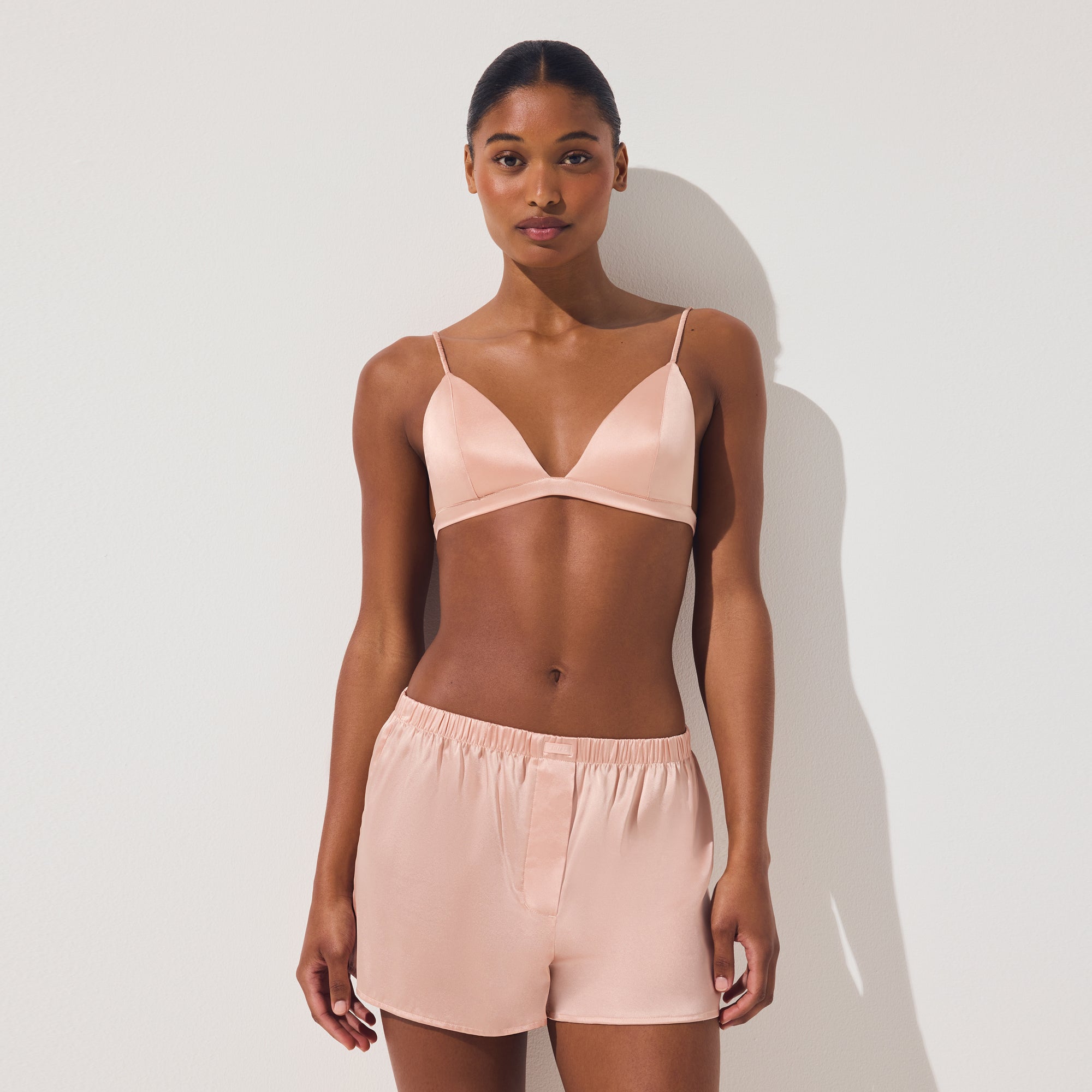 SILK LIGHTLY LINED TRIANGLE BRALETTE | VILLA