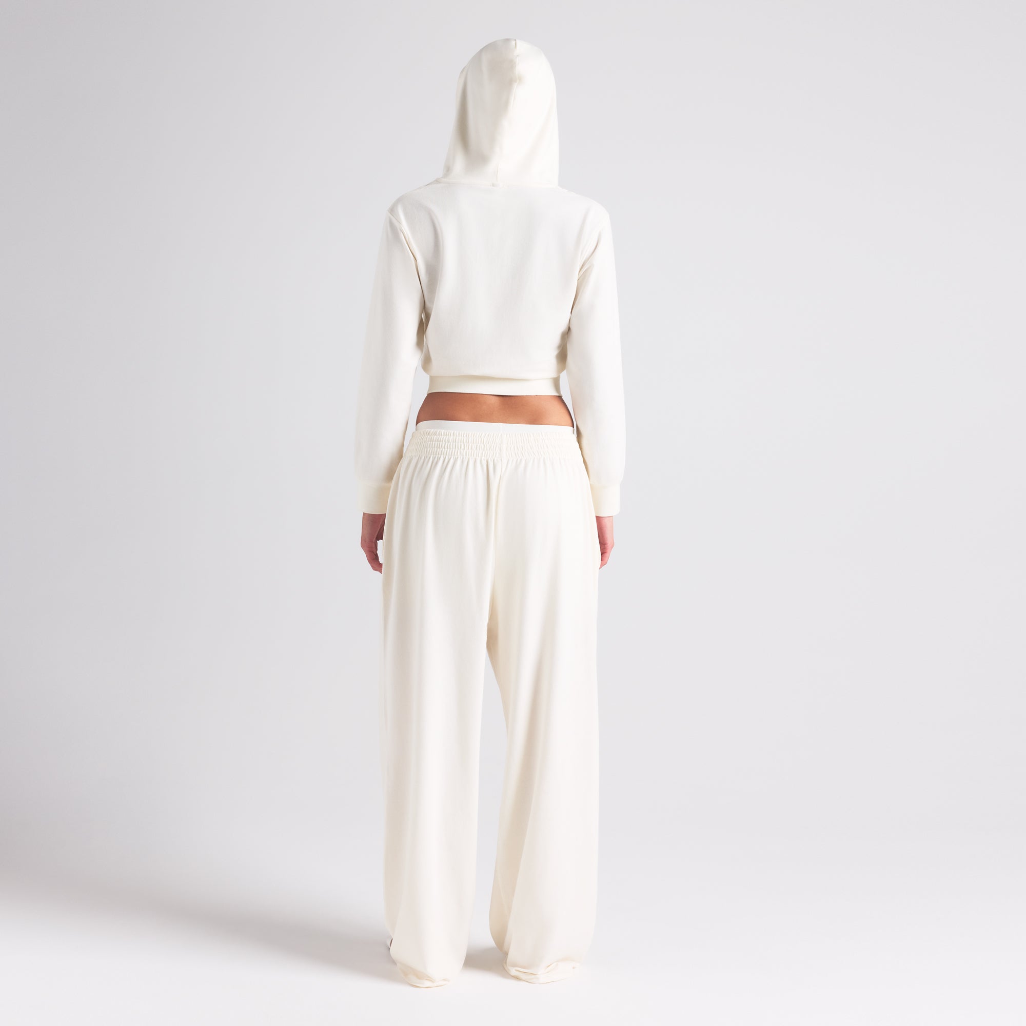 COTTON JERSEY WIDE LEG PANT | MARBLE - Image 4