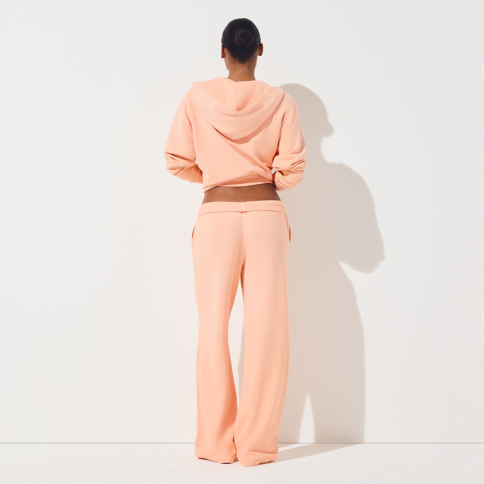 FRENCH TERRY ZIP UP HOODIE | CANTALOUPE - Image 4