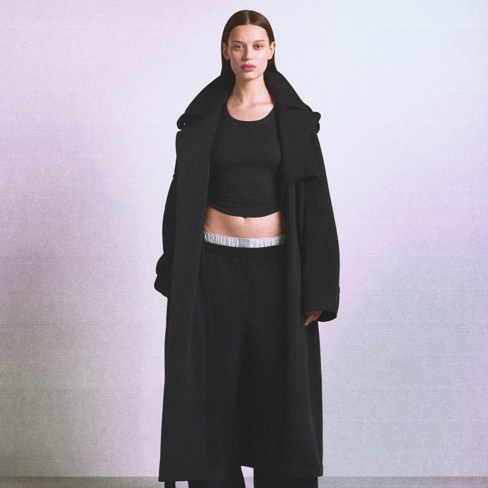 BOYFRIEND FLEECE STRAIGHT LEG PANT | WASHED ONYX - Image 4
