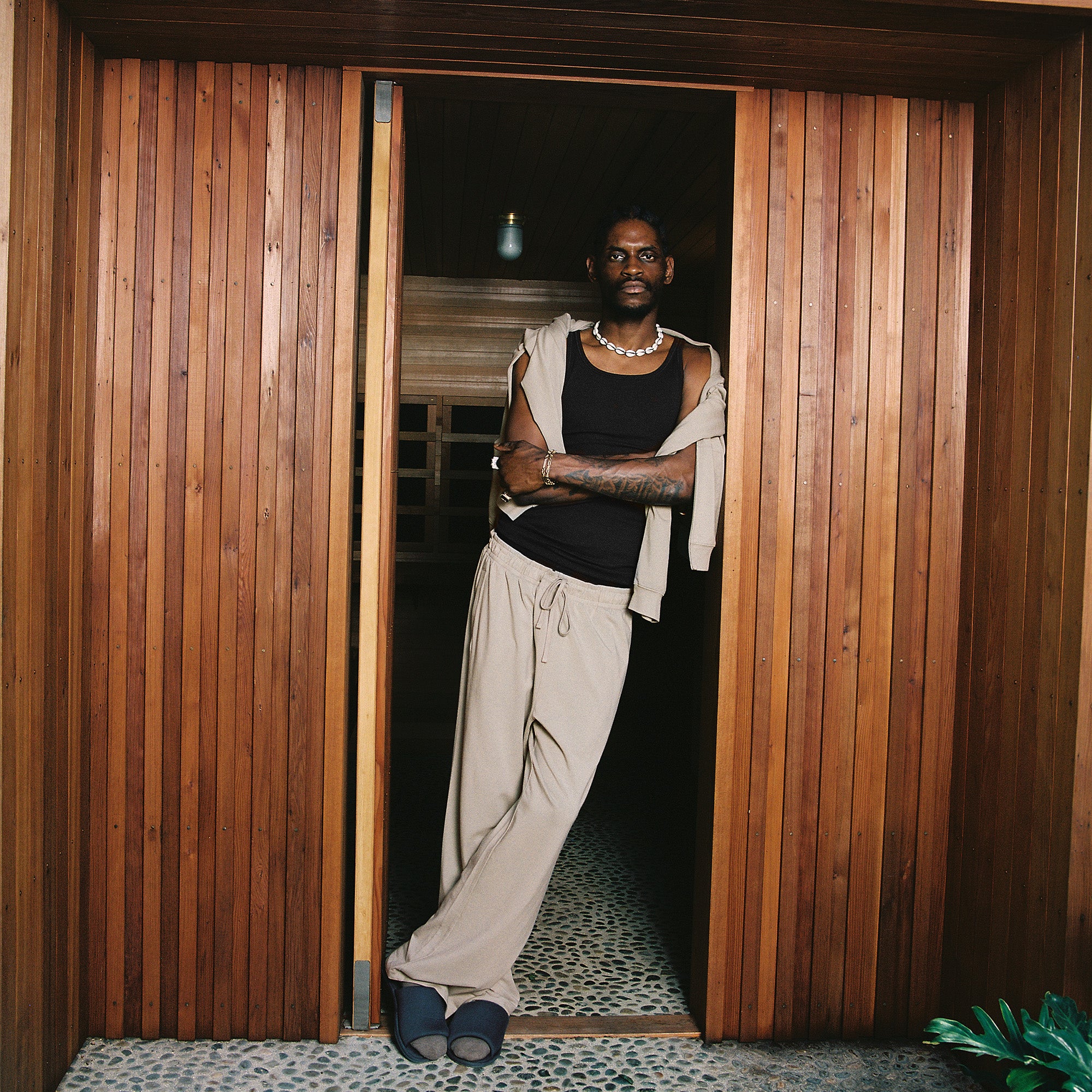 JERSEY LOUNGE MENS RELAXED STRAIGHT LEG PANT | SHALE - Image 5